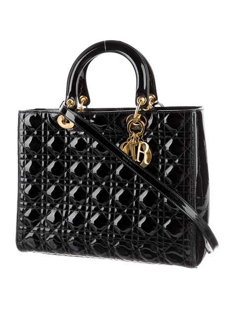 patent dior bag|christian dior cannage prom.